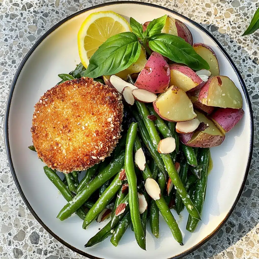 French Beans Salad with Peach Recipe - Recipe Image