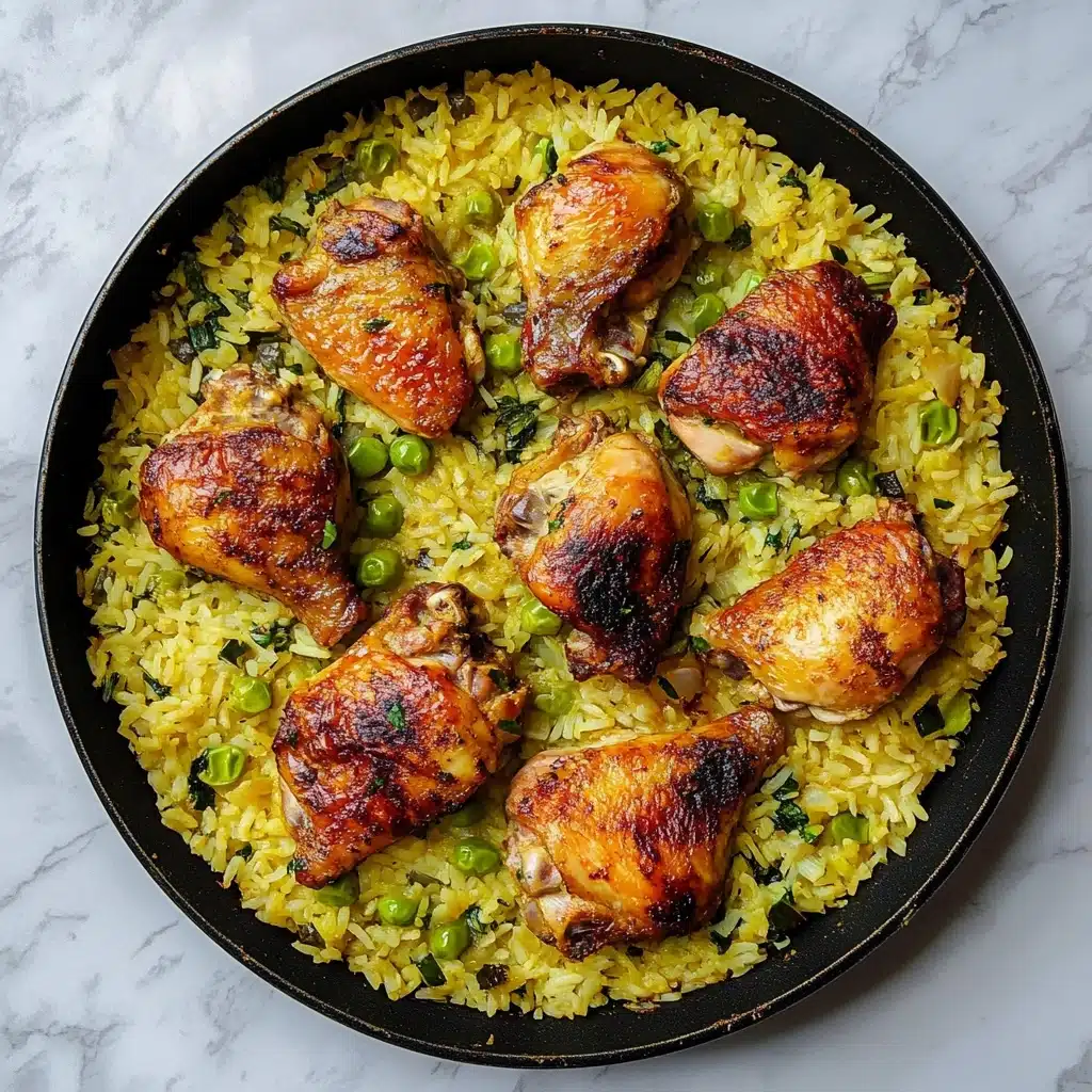 One Pot Turmeric Chicken and Rice Recipe - Recipe Image