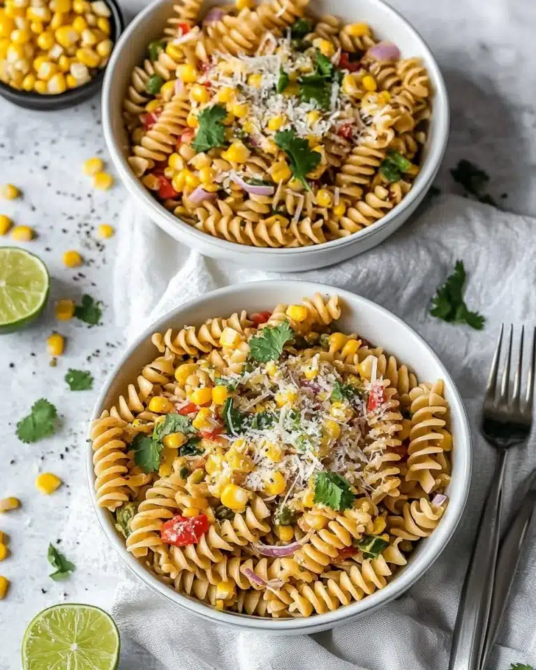 Esquites-Inspired Pasta Salad (Mexican Street Corn-Inspired) Recipe