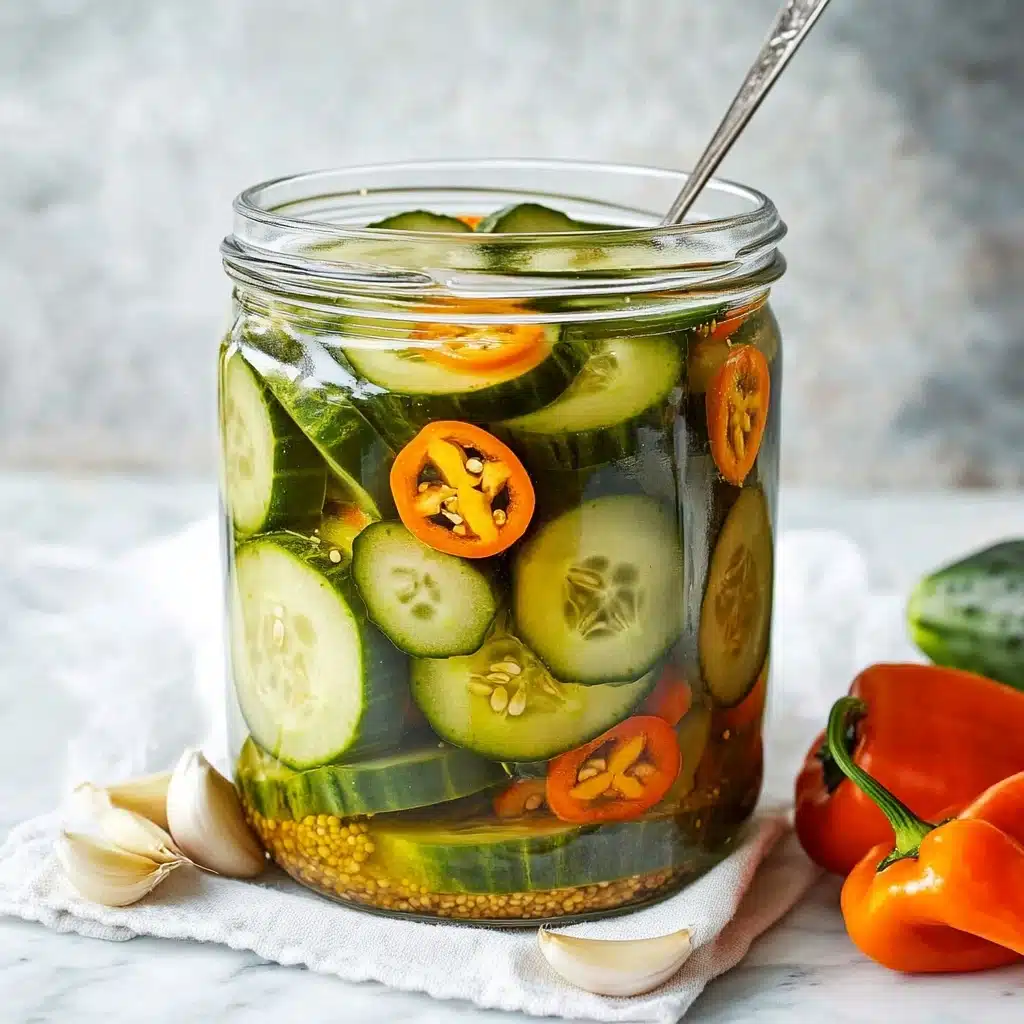 Sweet and Spicy Refrigerator Pickles Recipe - Recipe Image