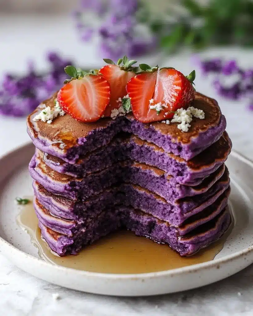 Ube Mochi Pancakes Recipe