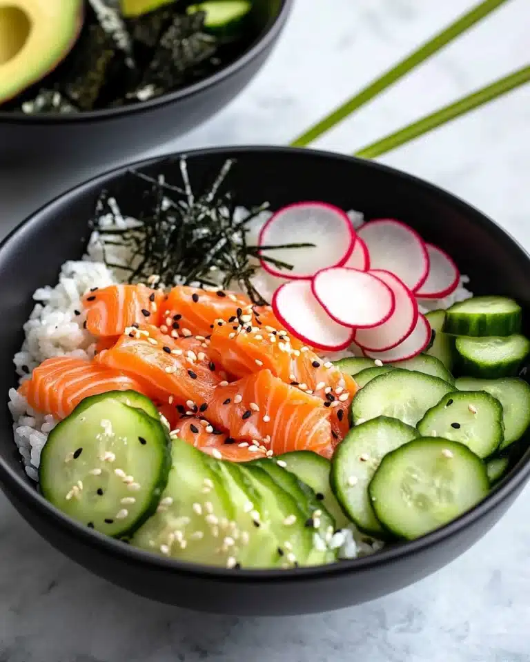 Keto Salmon Sushi Bowls Recipe