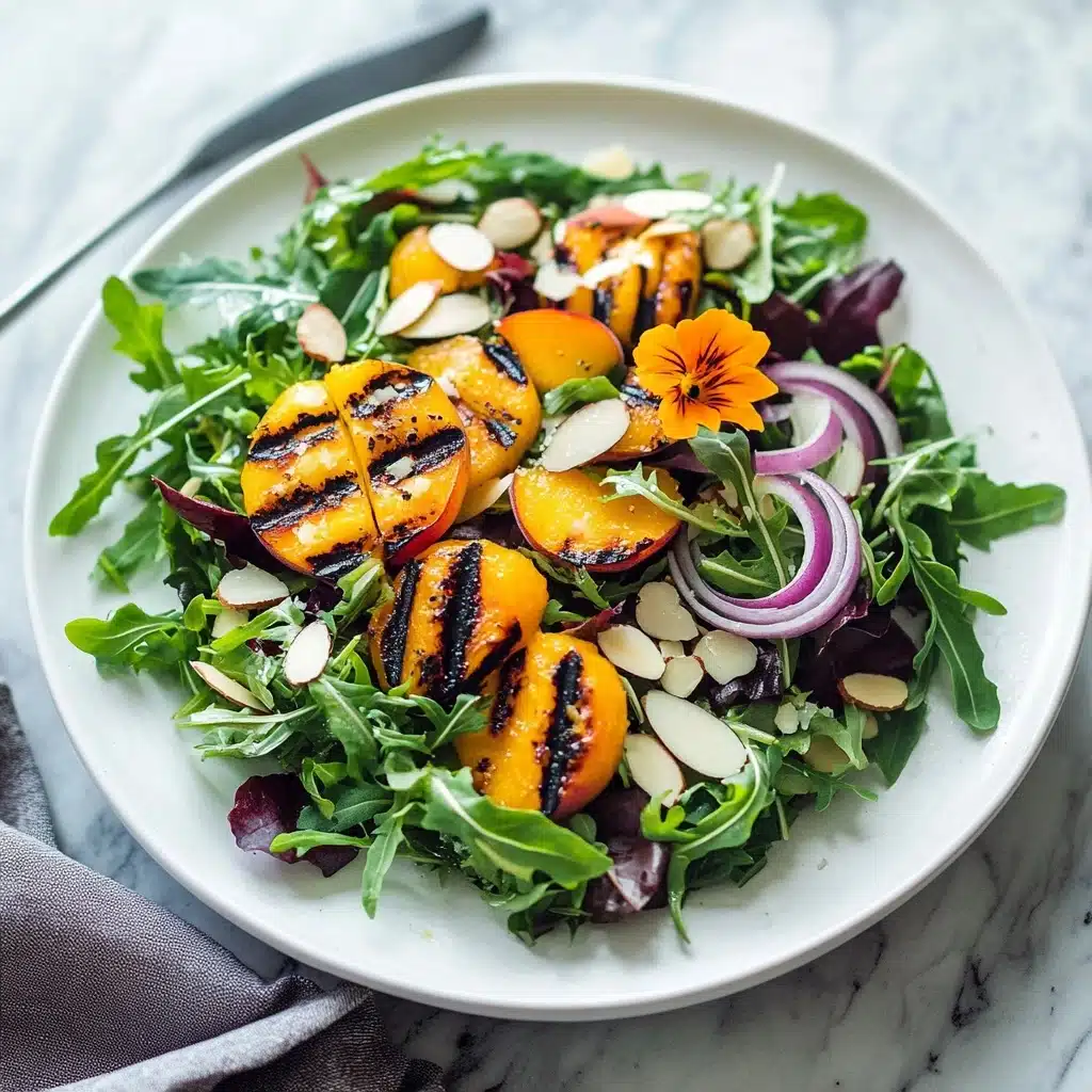 Grilled Peaches, Arugula & Feta Salad Recipe - Recipe Image