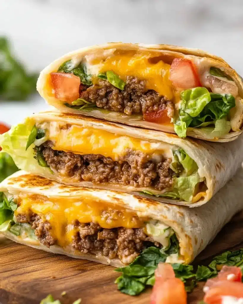 Cheeseburger Wrap Recipe