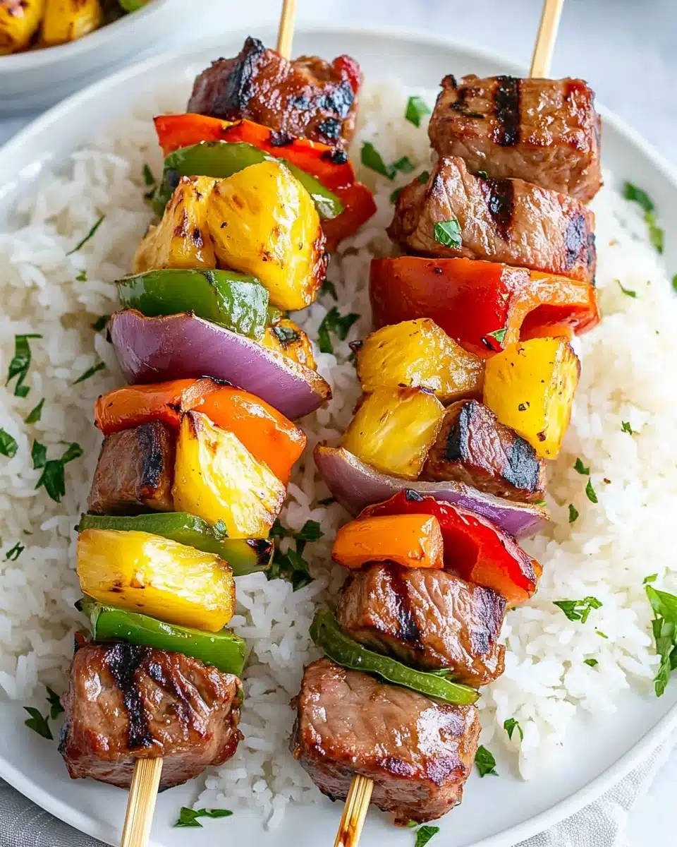 Pineapple Chicken Kabobs Recipe