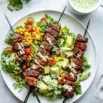 BBQ Chicken Skewer Salad Recipe