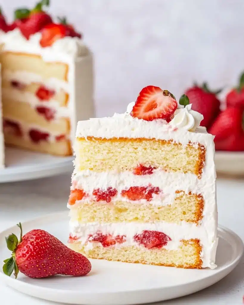 Strawberry Shortcake Layer Cake Recipe