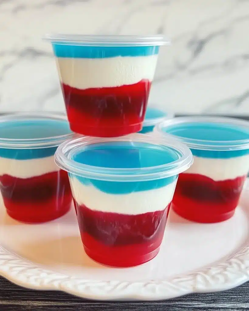 Red, White & Blue Jello Shots Recipe