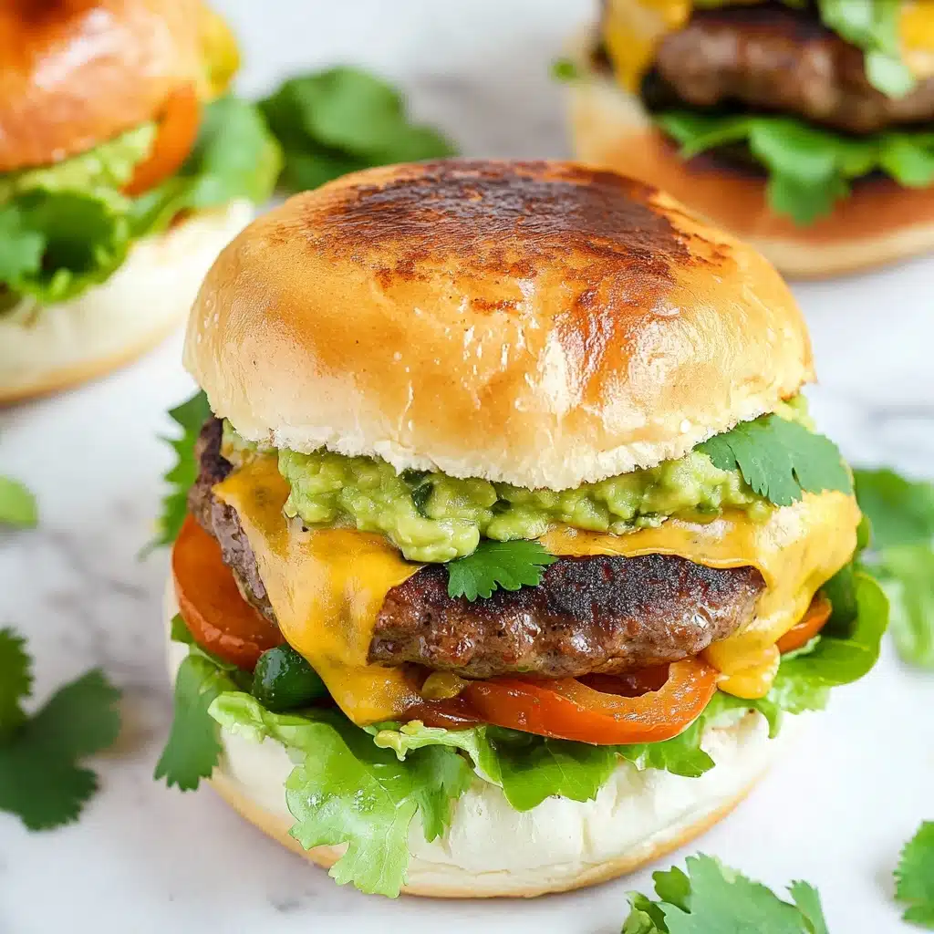Grilled Southwest Poblano Burgers Recipe - Recipe Image