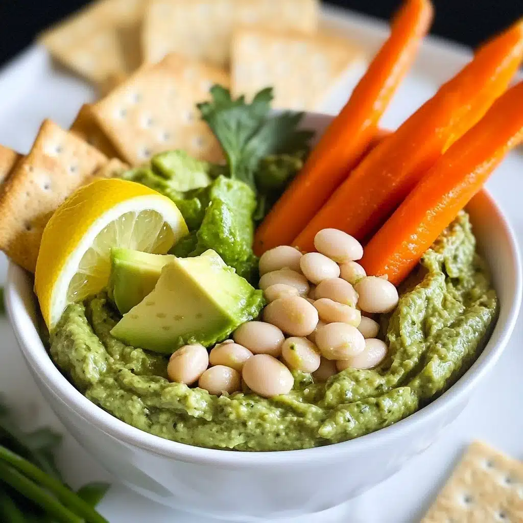 5-Minute Avocado White Bean Hummus Dip with Lemon Recipe - Recipe Image
