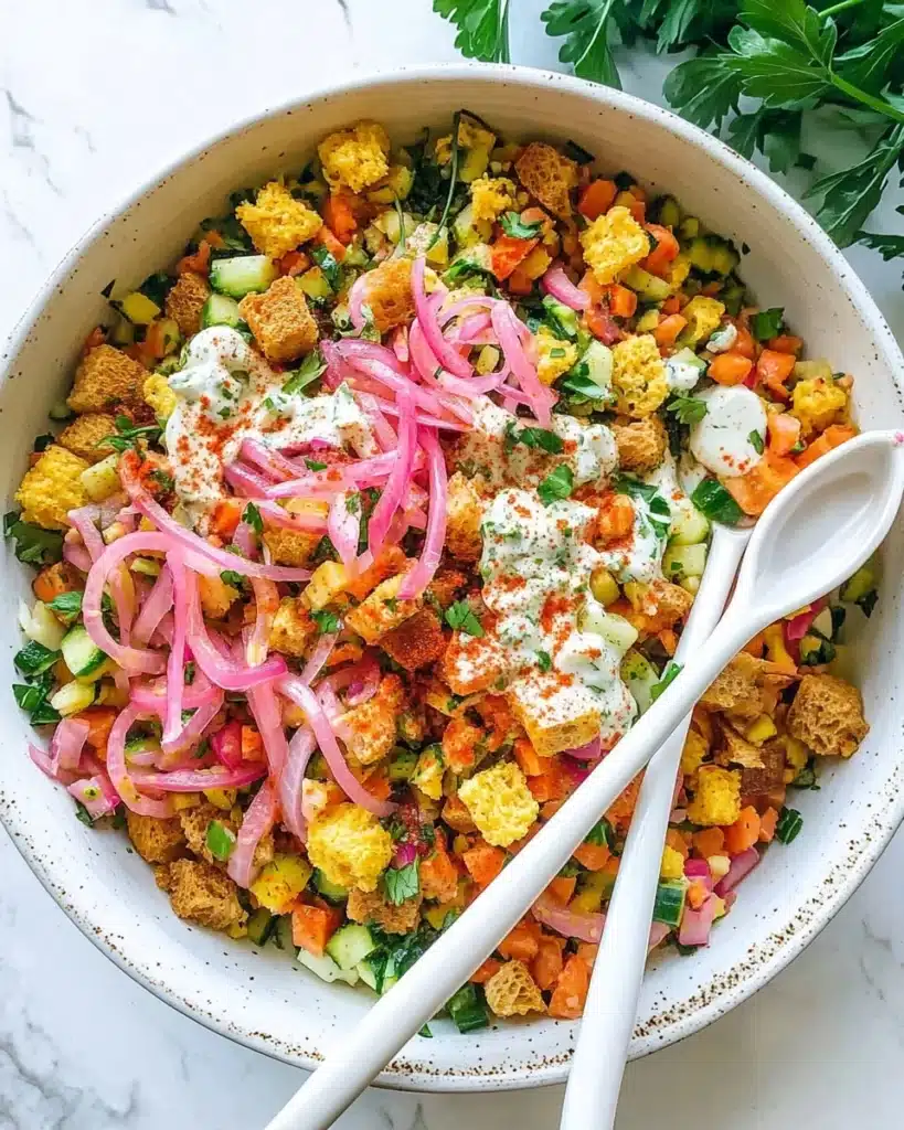 Juicy Chicken Shawarma Crispy Rice Salad Recipe