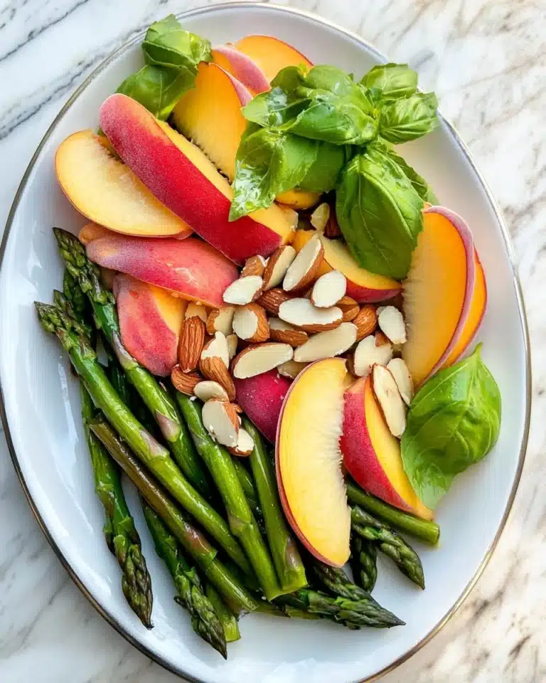 French Beans Salad with Peach Recipe