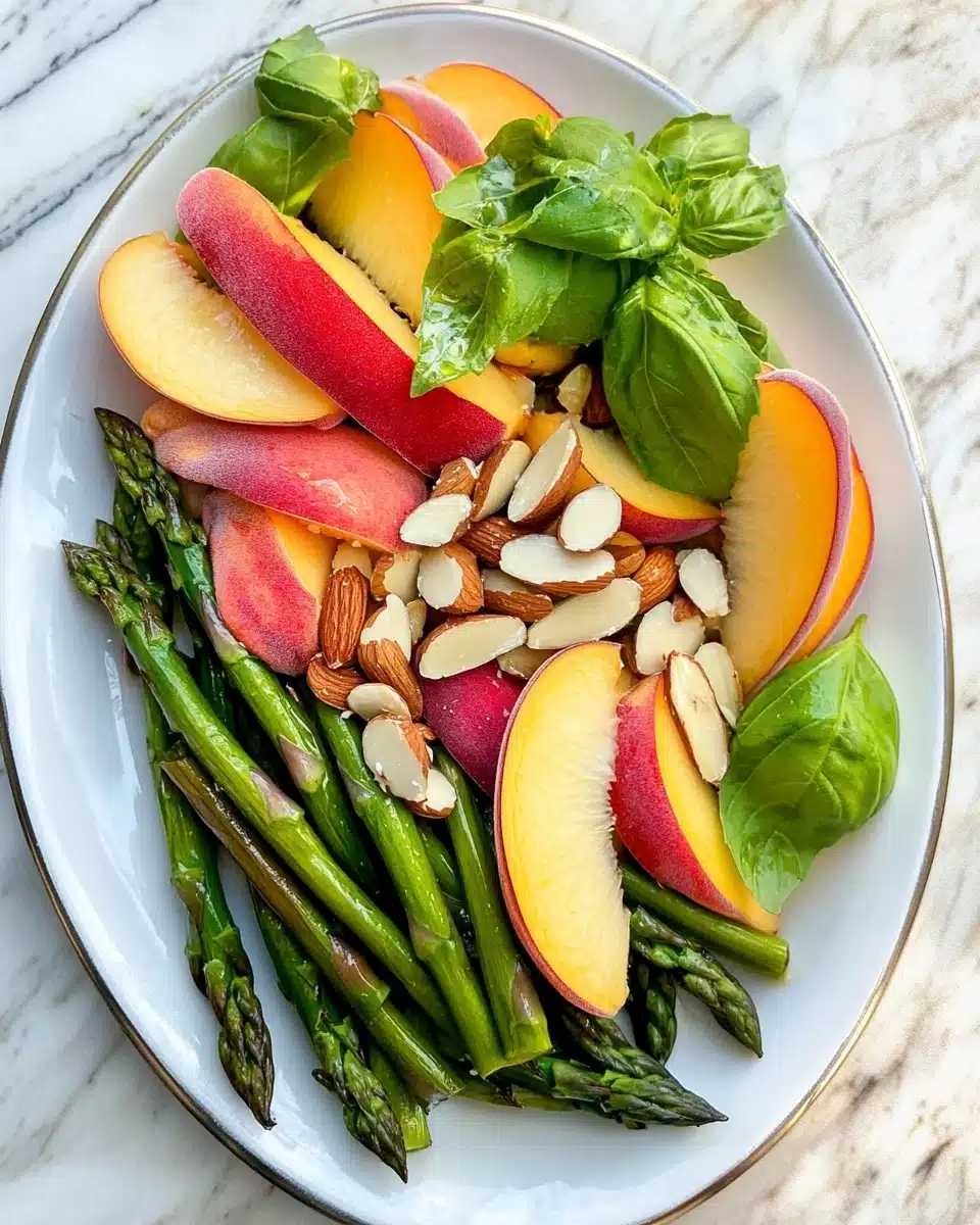 French Beans Salad with Peach Recipe
