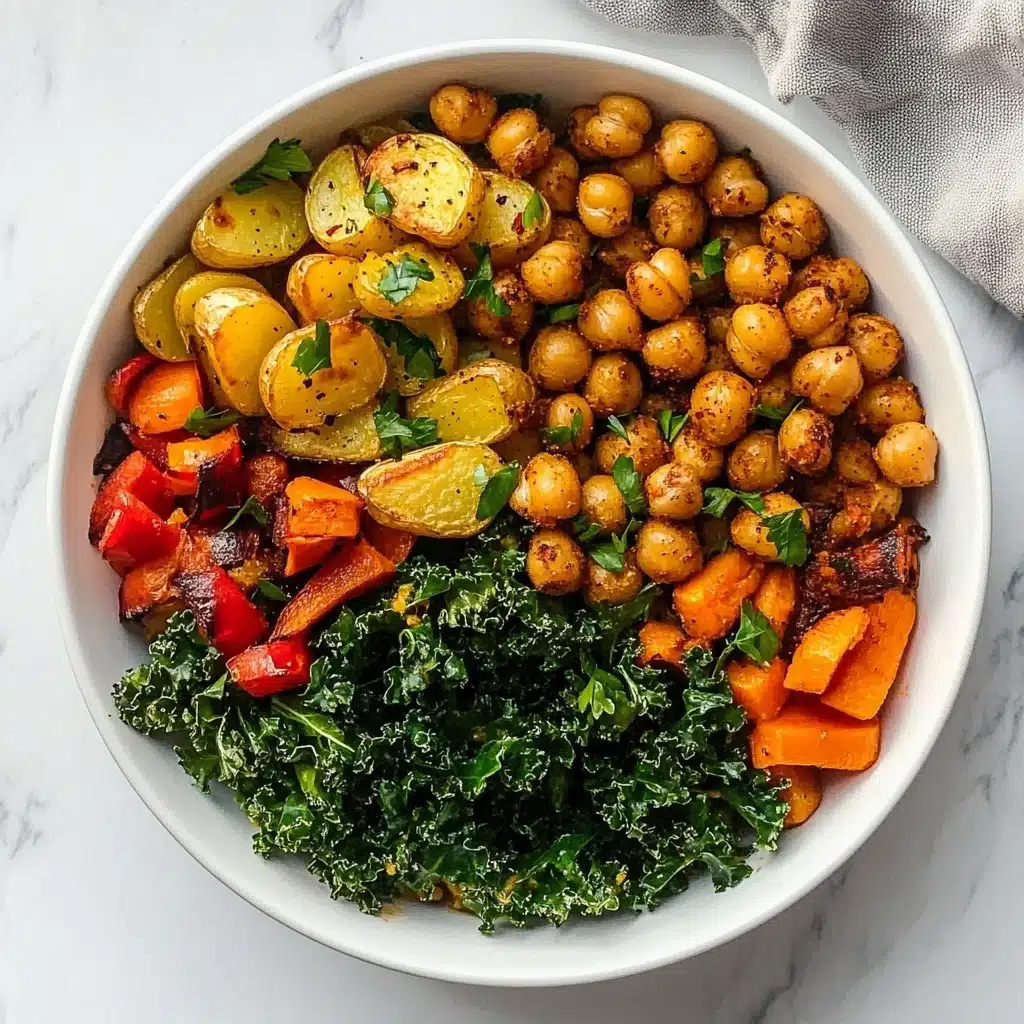 Roasted Chickpea & Veggie Bowl Recipe - Recipe Image
