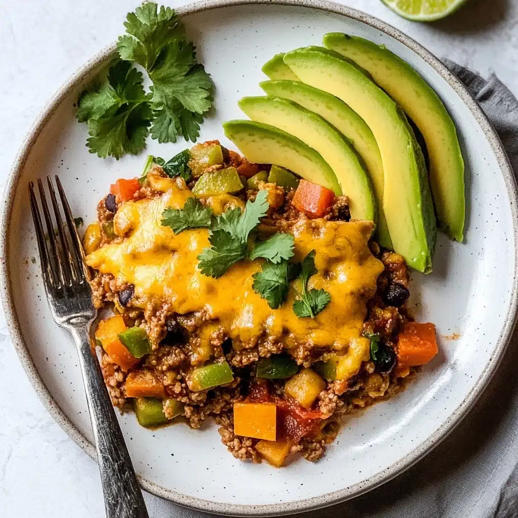 Southwest Ground Beef and Sweet Potato Skillet Recipe - Recipe Image