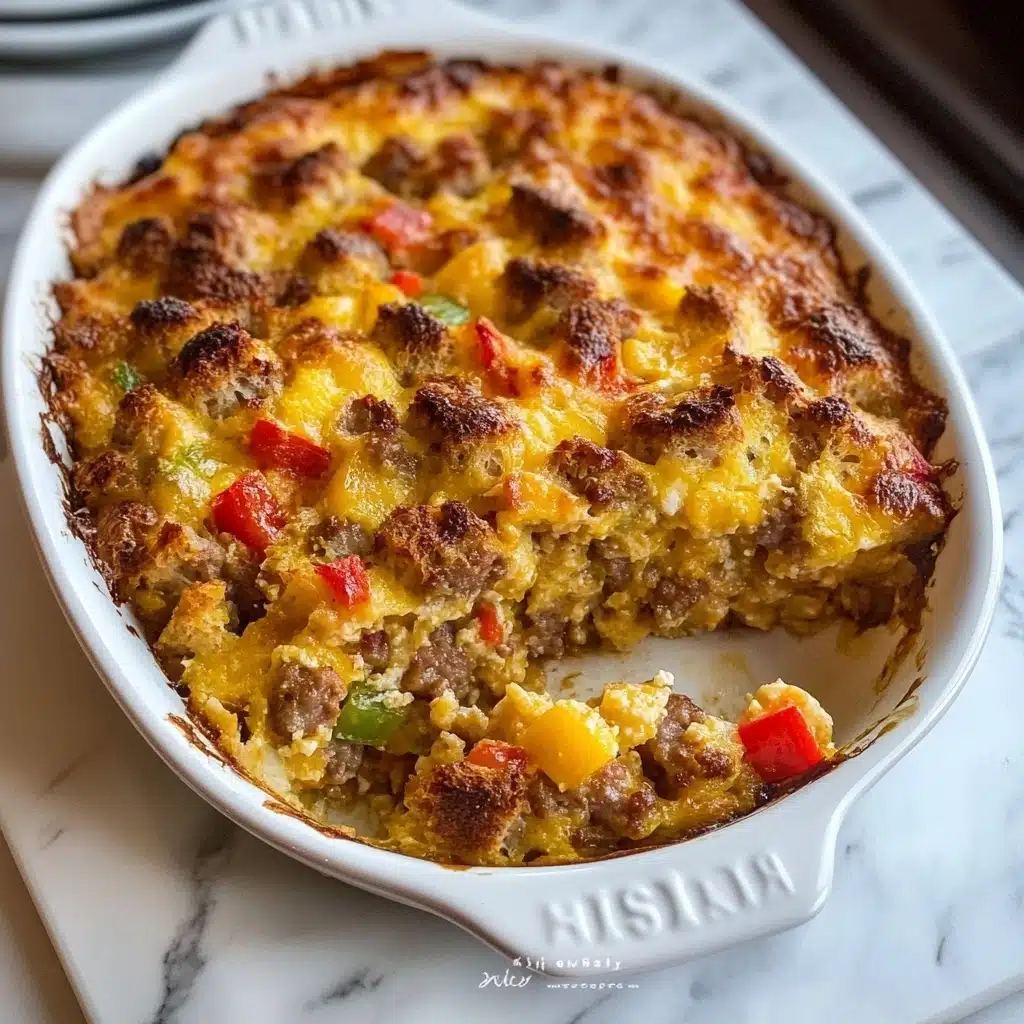 Leftover Cornbread Breakfast Casserole Recipe - Recipe Image