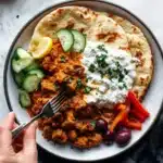 Sheet Pan Chicken Pitas with Tzatziki Recipe