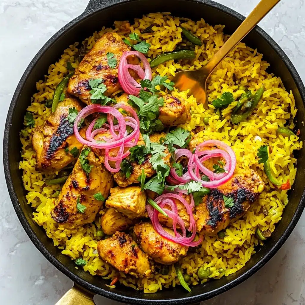 One Pot Turmeric Chicken and Rice Recipe - Recipe Image