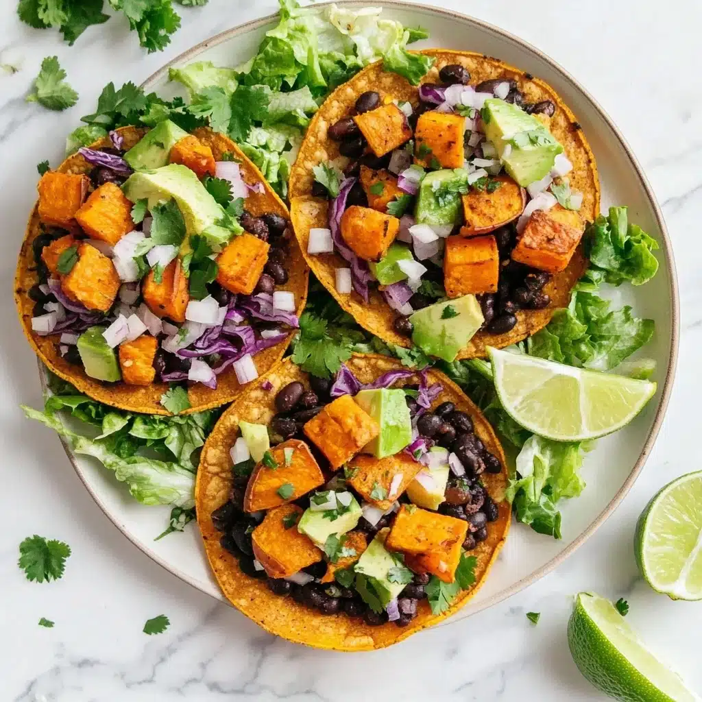 Sweet Potato and Black Bean Tostadas Recipe - Recipe Image