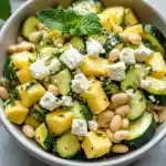 Zucchini and White Bean Salad with Feta and Mint Recipe