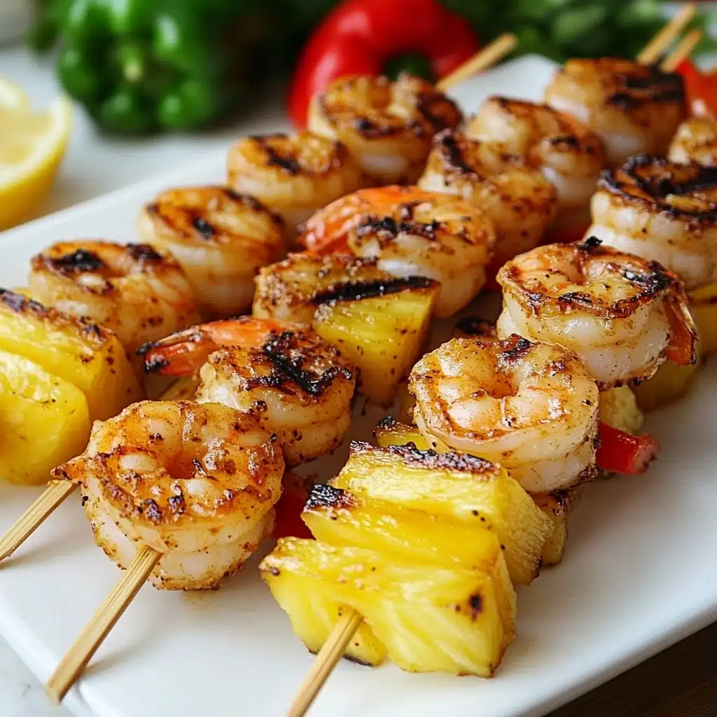 Grilled Jerk Shrimp and Pineapple Skewers Recipe - Recipe Image