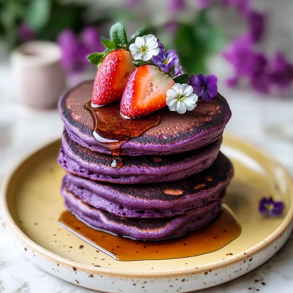 Ube Mochi Pancakes Recipe - Recipe Image