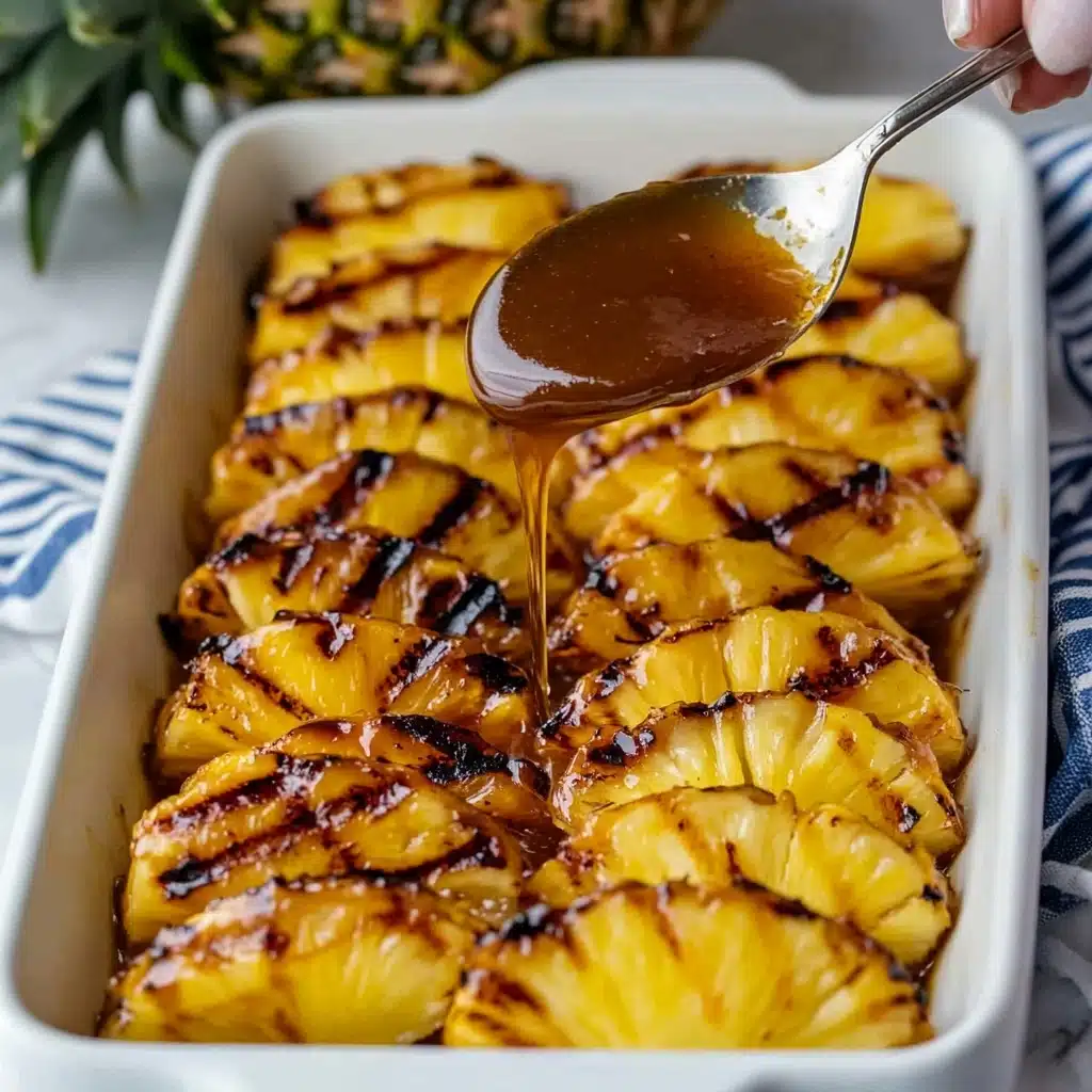 Grilled Pineapple with Cinnamon Honey Drizzle Recipe - Recipe Image