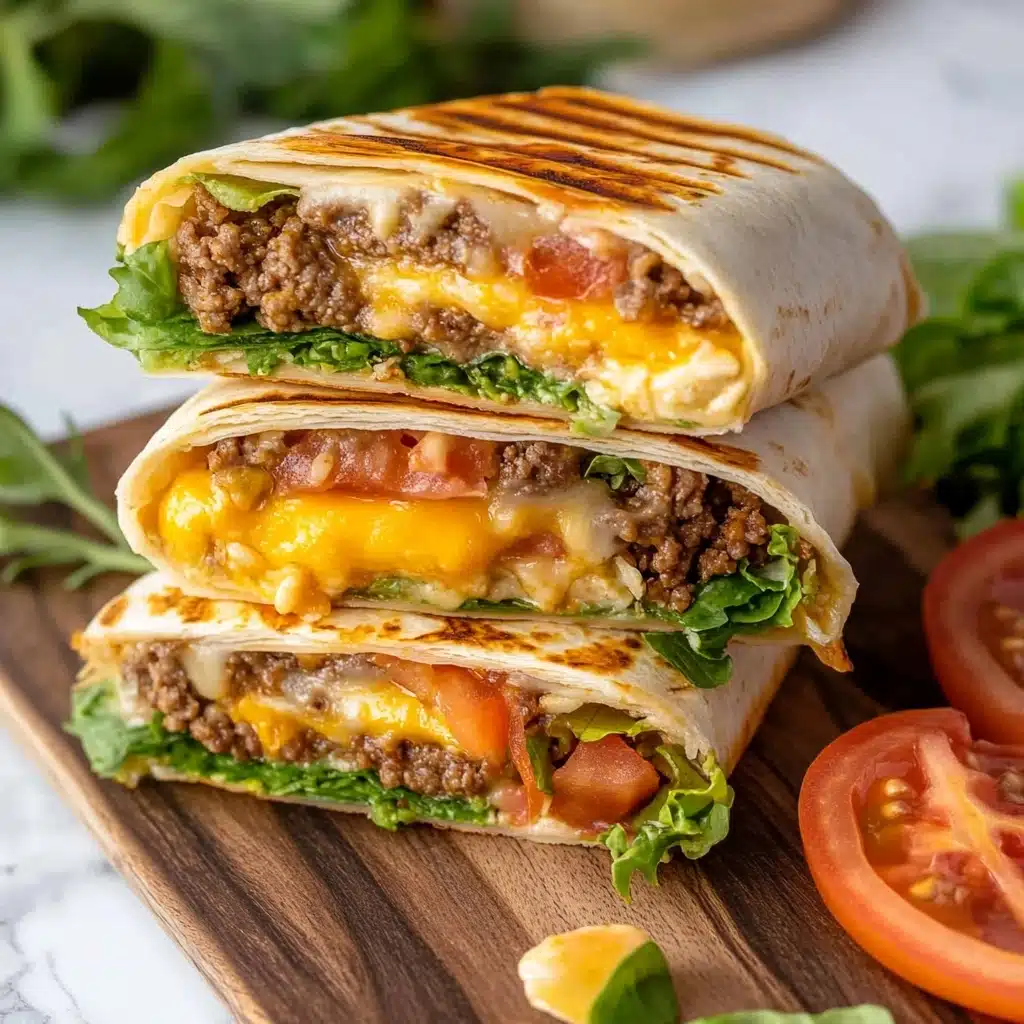 Cheeseburger Wrap Recipe - Recipe Image