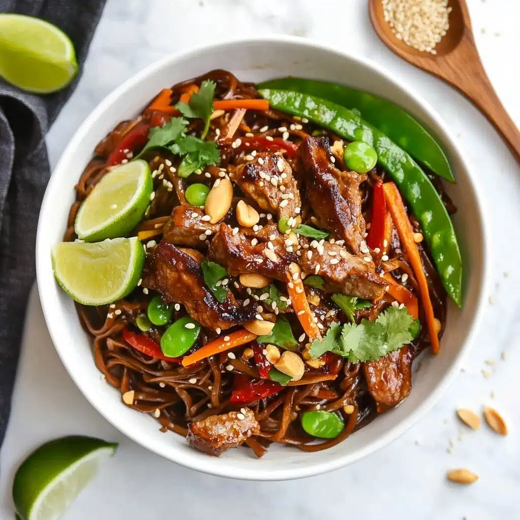 Delicious and Easy Chicken Noodle Stir Fry Recipe - Recipe Image