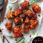 Oven Fried Korean Popcorn Chicken Recipe