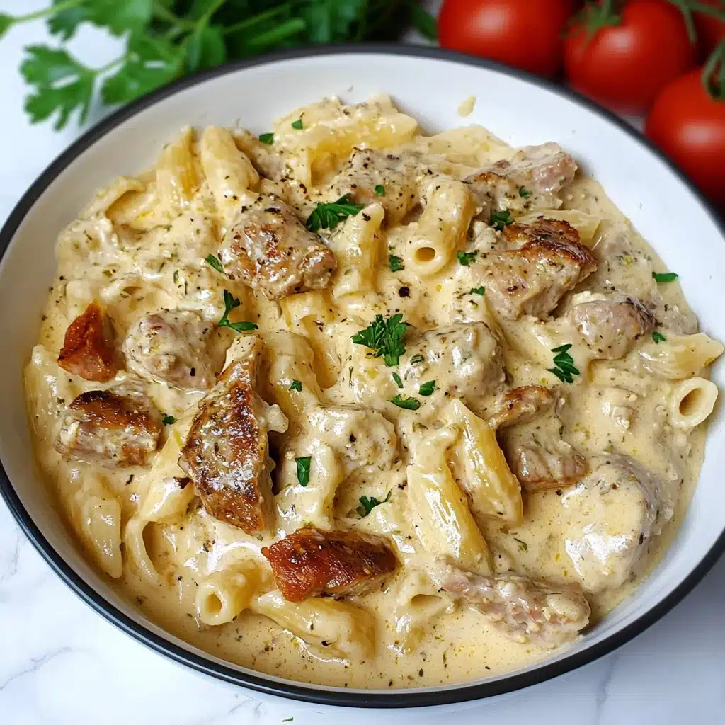 Chicken Garlic Parmesan Pasta Recipe - Recipe Image