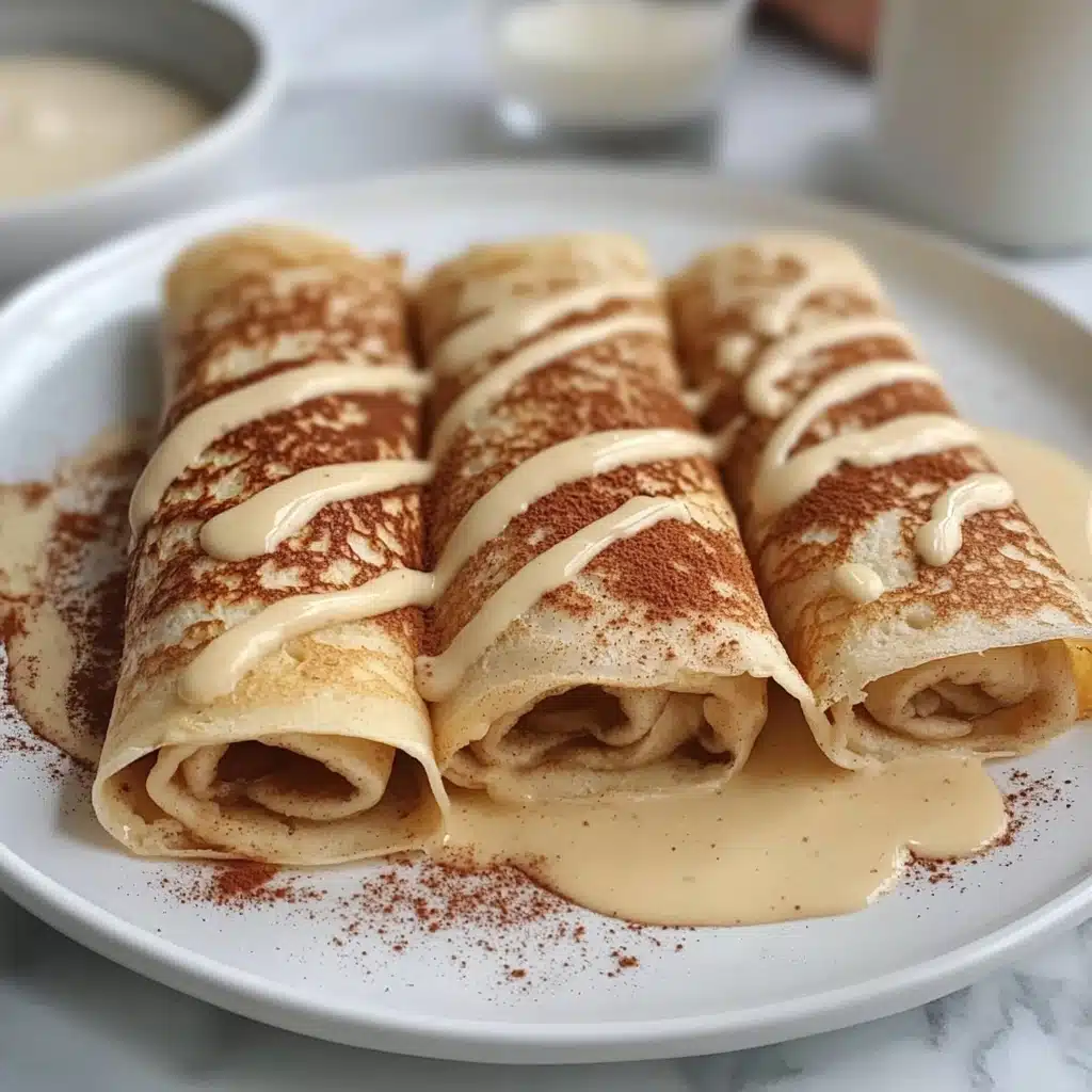 Cinnamon Roll Protein Crepes Recipe - Recipe Image