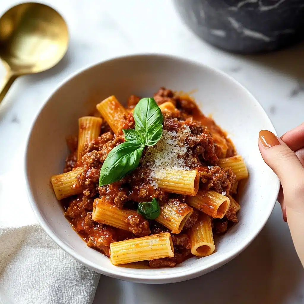 Beef Pasta in Tomato Sauce Recipe - Recipe Image