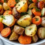 Garlic Herb Roasted Potatoes, Carrots, and Zucchini Recipe