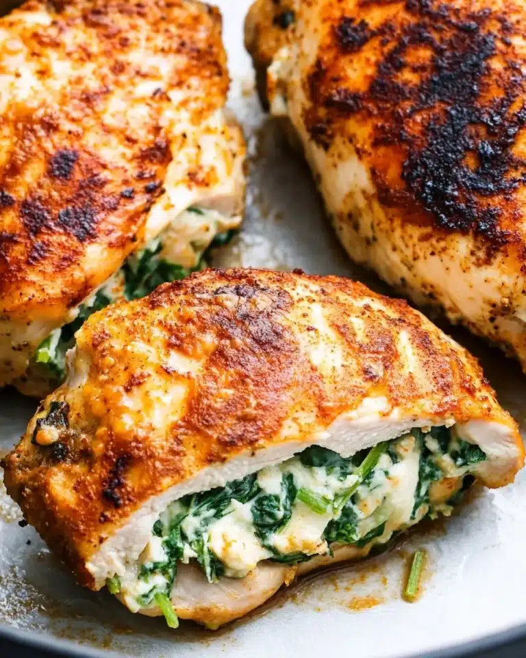 Spinach Artichoke Stuffed Chicken Recipe