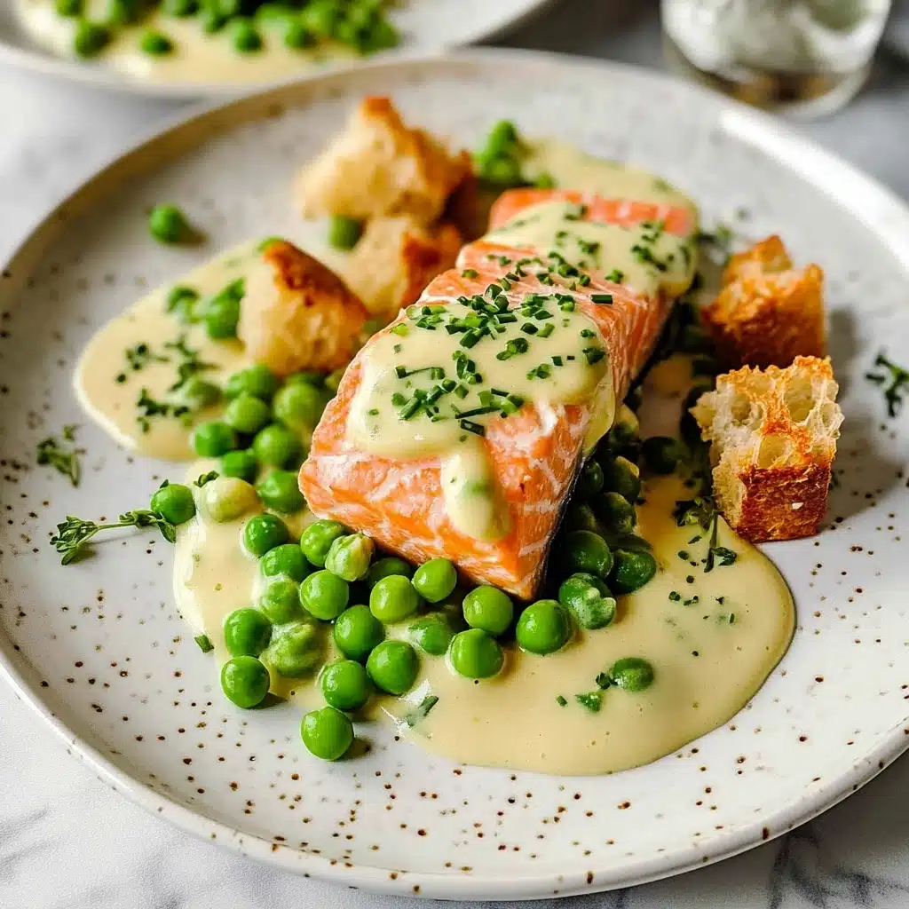Lemon Butter Salmon with Dill Peas Recipe - Recipe Image