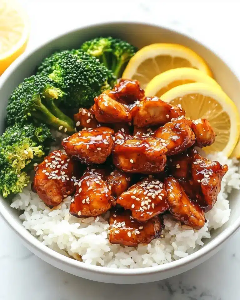 Sticky Honey Lemon Chicken Recipe