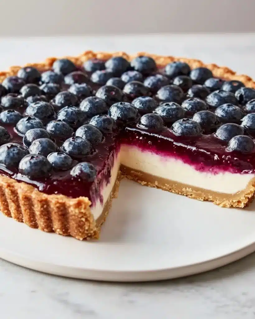 No Bake Blueberry Custard Pie Recipe