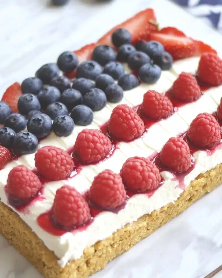 Healthy 4th of July Cookie Cake Recipe