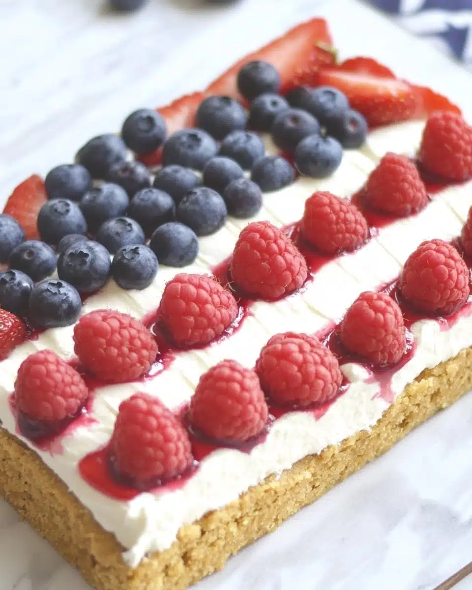 Healthy 4th of July Cookie Cake Recipe