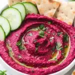 Easy Beetroot Hummus with Tahini Recipe