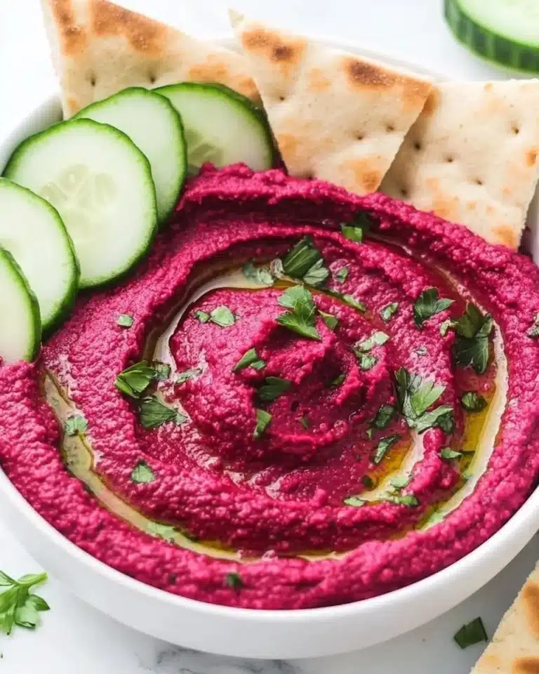 Easy Beetroot Hummus with Tahini Recipe