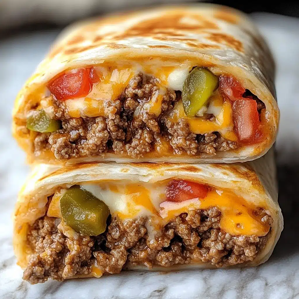 Easy Air Fryer Cheeseburger Wraps Recipe - Recipe Image