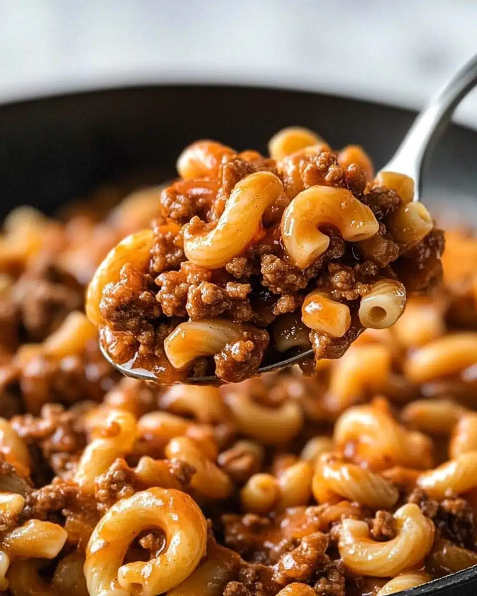 Skillet Beef and Macaroni Recipe