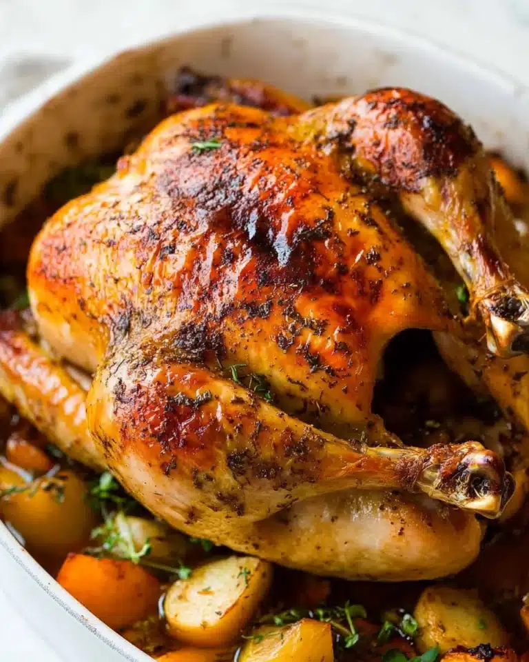 Herb and Garlic Roast Chicken Recipe