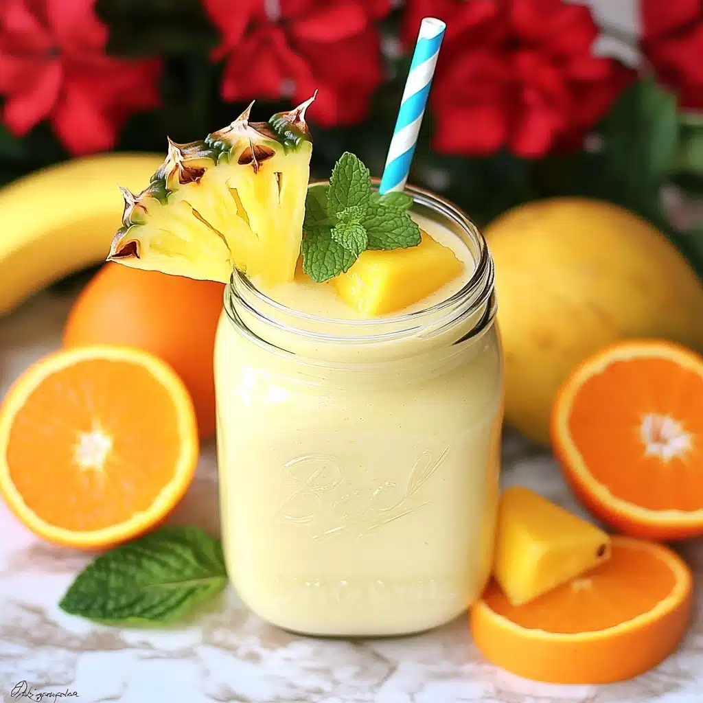 Mango Orange Protein Smoothie Recipe - Recipe Image
