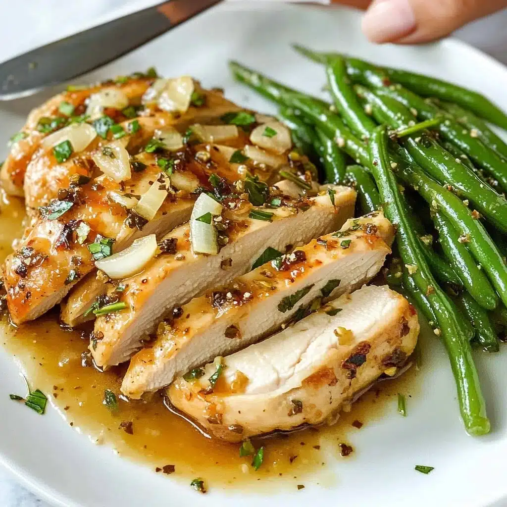 Garlic Chicken and Green Beans Recipe - Recipe Image