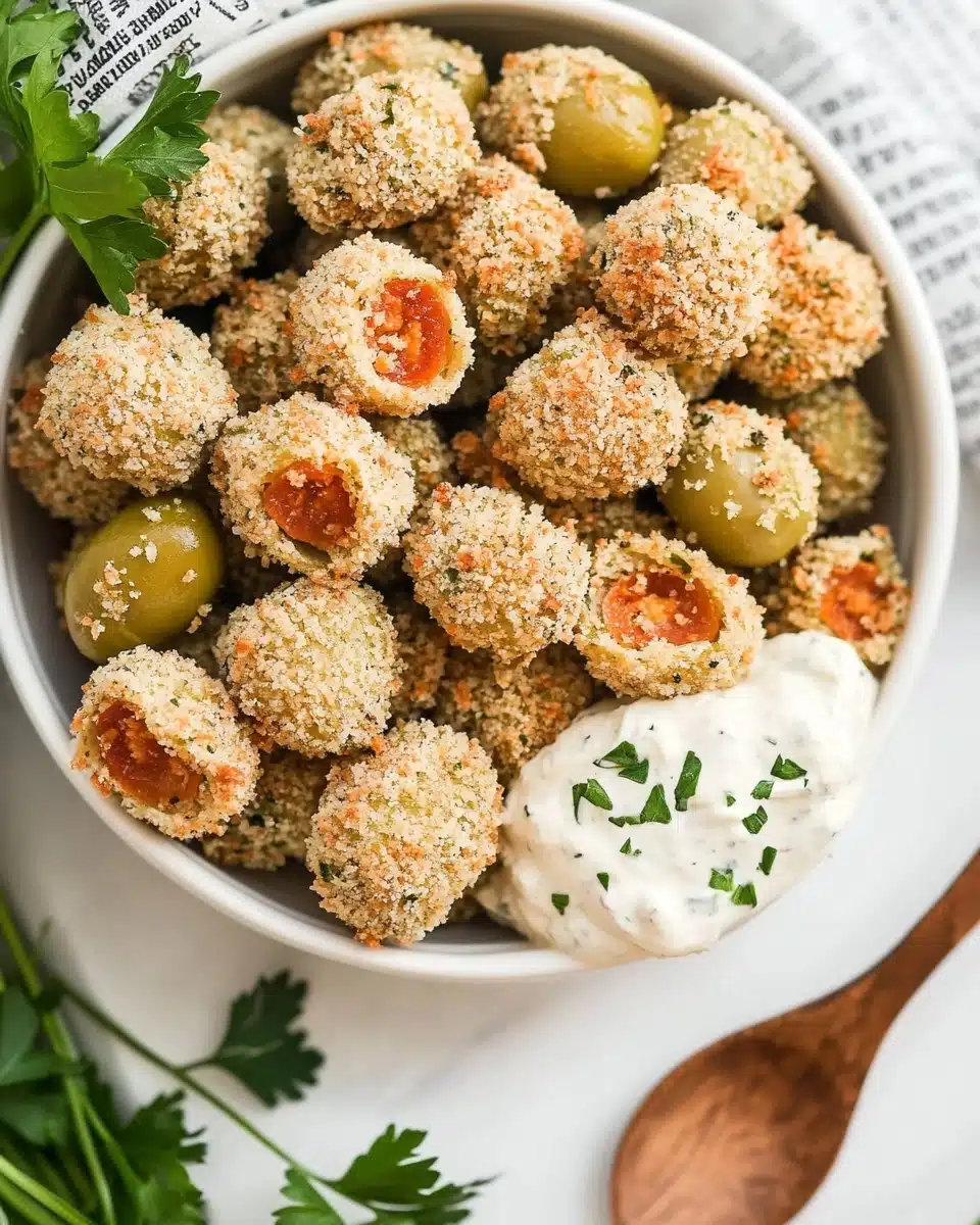 Air Fryer Fried Olives Recipe