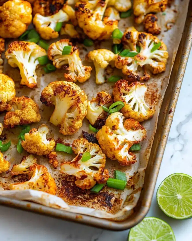 Chili Lime Roasted Cauliflower Recipe