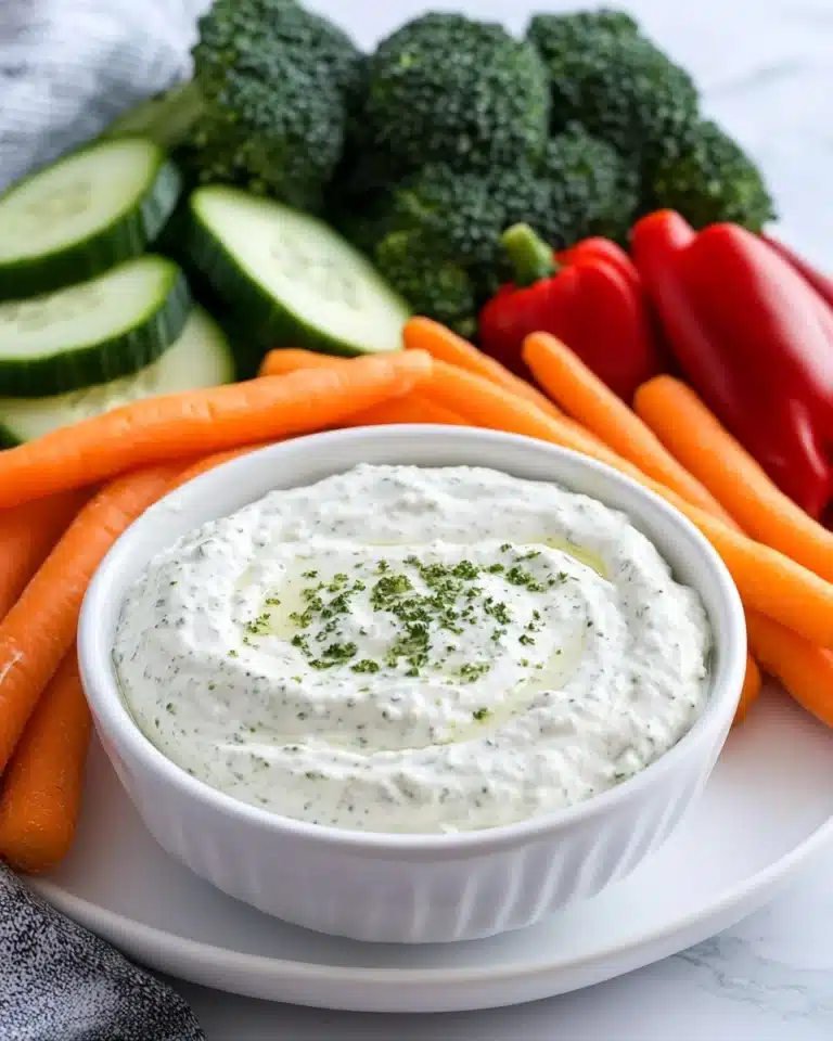 Cottage Cheese Dip with Ranch Seasoning Recipe